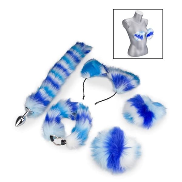 Furry kattdräktset - LOVE AND VIBES Blue Collection