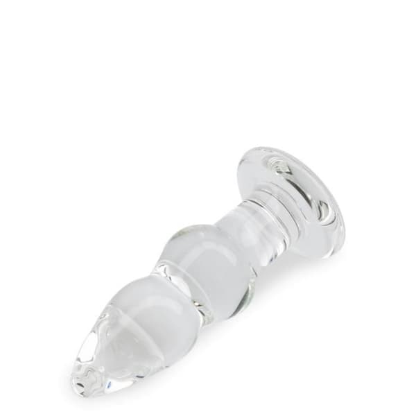 Glansglas analplugg - LOVE AND VIBES Crystal Collection