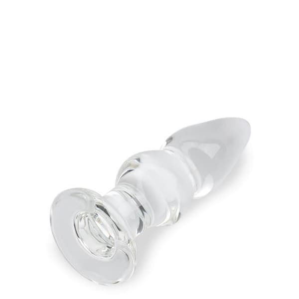 Glansglas analplugg - LOVE AND VIBES Crystal Collection