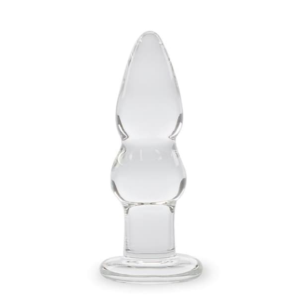 Glansglas analplugg - LOVE AND VIBES Crystal Collection