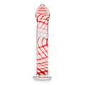 Miniatyrbild 4 av 4: Glasdildo - Perfection Red - Böjd för G-punktsstimulering - 17,5 cm - 3,5 cm