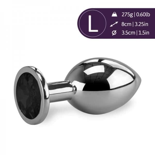 Anal Jewel Rosebud 275gr L -Onyx