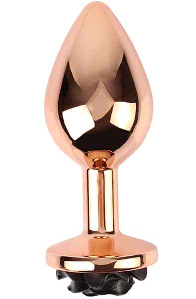 Evil Rose Anal Plug Medium Rose Gold/Black Buttplug metal