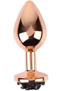 Miniatyrbillede 2 af 3: Evil Rose Anal Plug Medium Rose Gold/Black Buttplug metal
