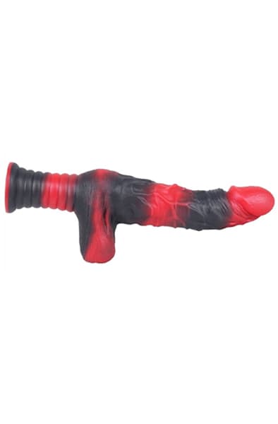 MonsterRed Realix Dildo With Handle 26 cm Dildo med håndtag