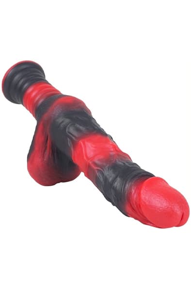 MonsterRed Realix Dildo With Handle 26 cm Dildo med håndtag