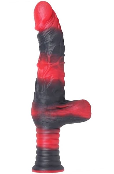 MonsterRed Realix Dildo With Handle 26 cm Dildo med håndtag