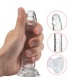 Miniatyrbild 2 av 2: Genomskinlig dildo 16 cm