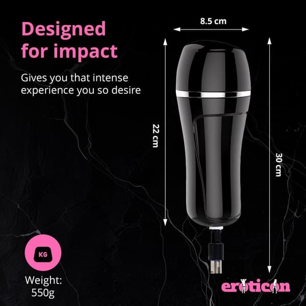 Pocket Pussy Attachment for Eroticon Sex Machine -  Sexmaskin 3xlr Fäste