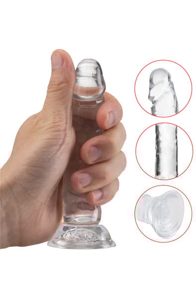 Anal Dildo Transparent 16 cm Analdildo