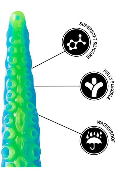Scylla Fluorescent Tentacle Dildo 31,5 cm Dragon dildo