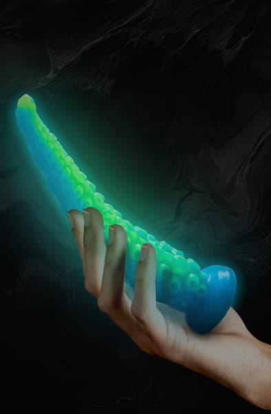 Scylla Fluorescent Tentacle Dildo 25,5 cm Dragon dildo