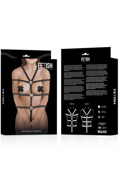 Bondage Adjustable Harness Torso & Arms Bondasjesele