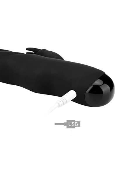 Black Silicone Rabbit Vibrator Rabbit vibrator