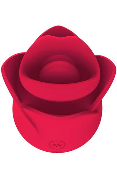 Meryl Rose Shaped Vibe Stimulator With Tongue Klitoris stimulator