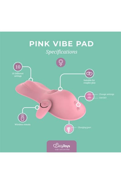 Tapping & Vibrating Vibe Pad Pink Klitoris vibrator