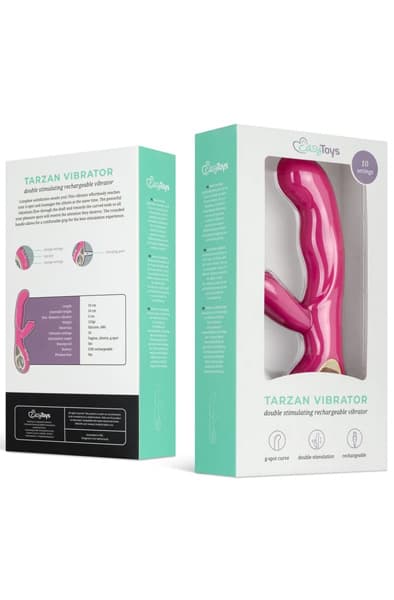 Easytoys Tarzan Vibrator Pink 19 cm Rabbit vibrator