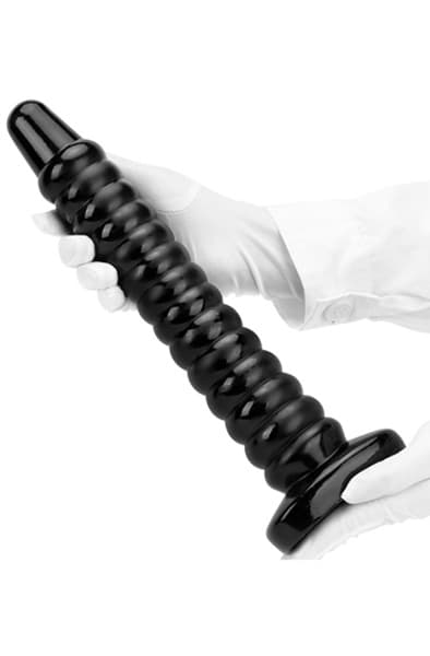 Darksil Worep Dildo Black 35 cm Ekstra tyk analdildo