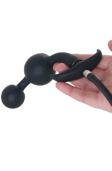 Master Series Inflatable Silicone Anal Plug Oppblåsbar analplugg