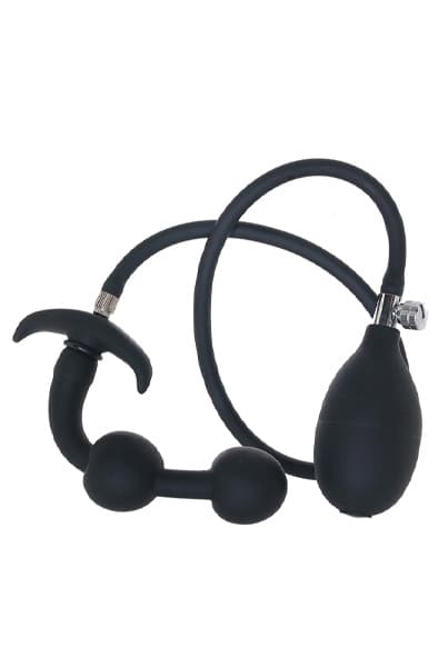 Master Series Inflatable Silicone Anal Plug Oppblåsbar analplugg