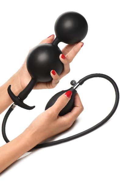Master Series Inflatable Silicone Anal Plug Uppblåsbar analplugg