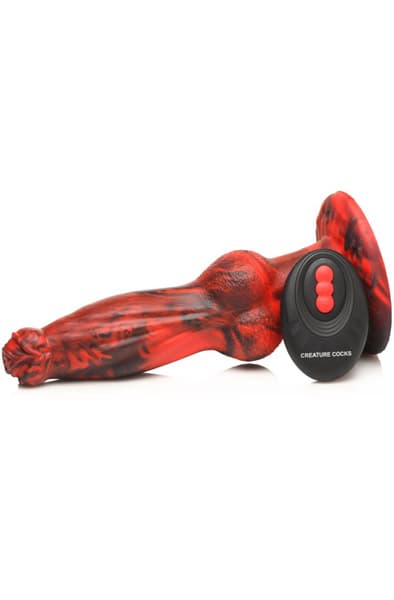 Hel-Wolf Thrusting & Vibrating Dildo 22 cm Dragon dildo
