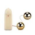 Miniatyrbild 1 av 2: Deluxe Vibrating Metal Geisha Balls - LOVE AND VIBES - Gul - Vibrerande - Vagina