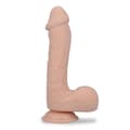 Miniatyrbild 4 av 4: Realistisk sugdildo 23,5 cm ljus hud