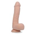Miniatyrbild 1 av 4: Realistisk sugdildo 23,5 cm ljus hud