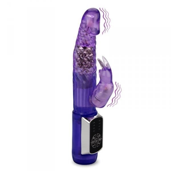Sexleksak - LOVE AND VIBES - Rabbit Ultra Stimulation - Lila - Vibrerande - Medium