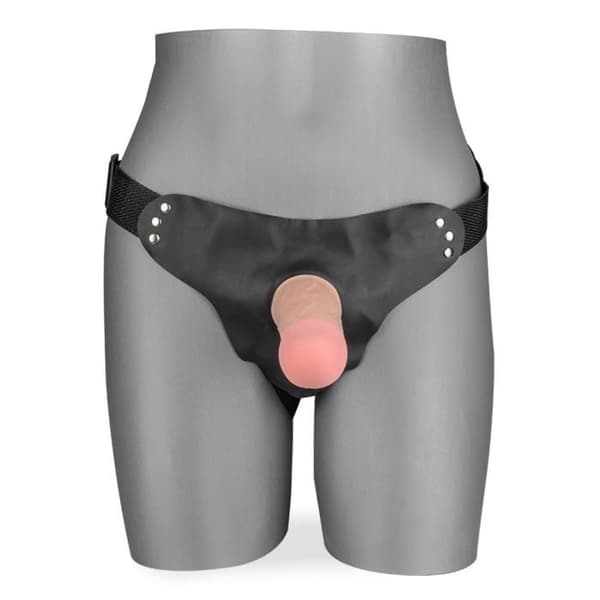 Ihålig strap-on dildo - Nathan - Medium - Anal - TPR och ABS