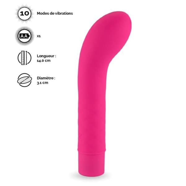 Sexleksak - Ej specificerad - Mini resevibrator - 14 cm - 10 funktioner - Rosa