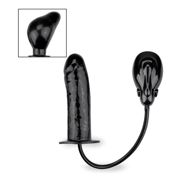 Vibrerande uppblåsbar gode med automatisk pump - för män och kvinnor