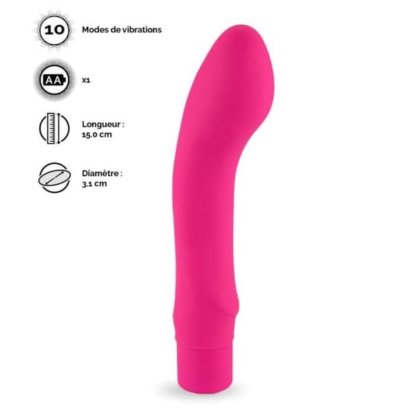 Minivibrator - Ficka - 10 lägen - Rosa - För vuxna