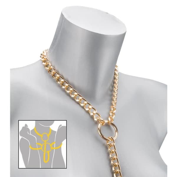 Collier och metallhandbojor Duchess - KÄRLEK OCH VIBBAR