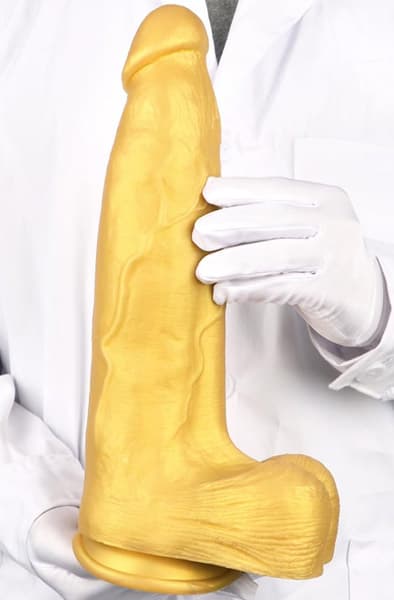 XXL Silicone Dildo Gold 33 cm XXL dildo
