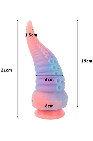Oktox Luminescent Dildo 21 cm Dragon dildo