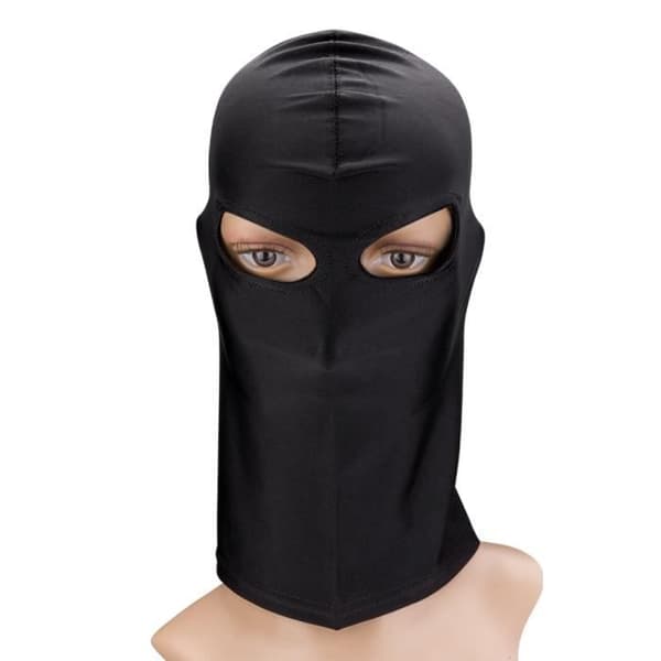 BDSM huva med ögonöppningar Svart