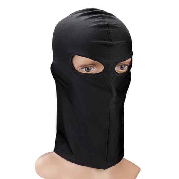 BDSM huva med ögonöppningar Svart