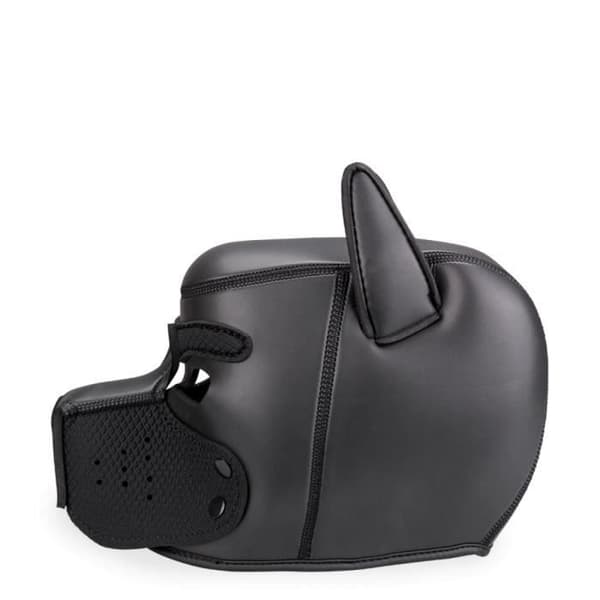 Hundhuva i neopren med färgglad nos Puppy Play Kinky storlek 2 Svart