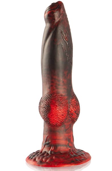 Titan In Flames Dildo With Remote 22,5 cm Dragon dildo