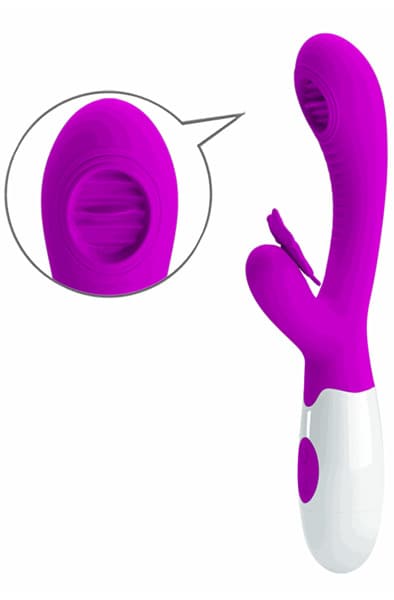 Pretty Love Moth Licking & Vibrating Rabbit vibrator