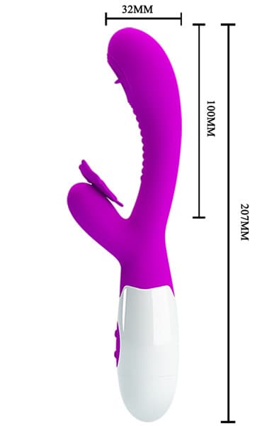 Pretty Love Moth Licking & Vibrating Rabbit vibrator