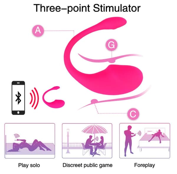 VIBRATOR SMART EGG EVA BLUETOOTH PINK 22 CM MOKKO TOYS