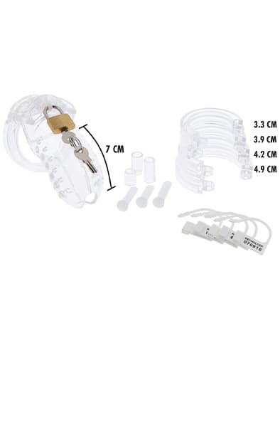 Extreme Chastity Cock Cage Acrylic Kyskhedsbur