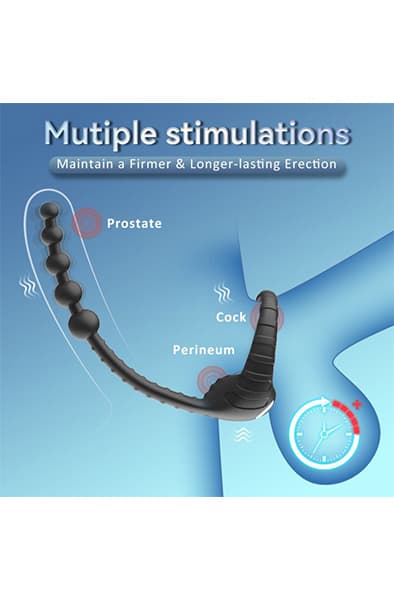 Extreme Level Of Anal & Cock Pleasure Prostatavibrator med penisring