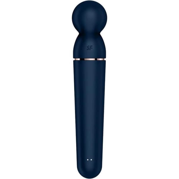 Massager och vibrator - Satisfyer - Planet Wand-er - 10 vibrationsprogram - Hygienisk silikon - Blå