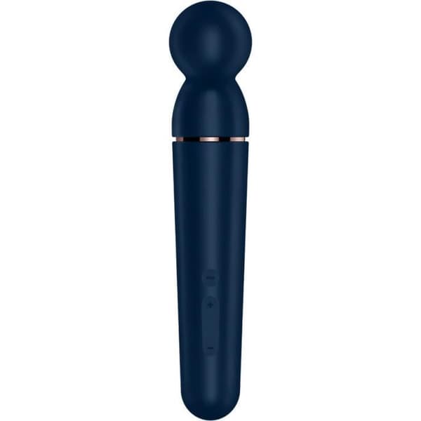 Massager och vibrator - Satisfyer - Planet Wand-er - 10 vibrationsprogram - Hygienisk silikon - Blå