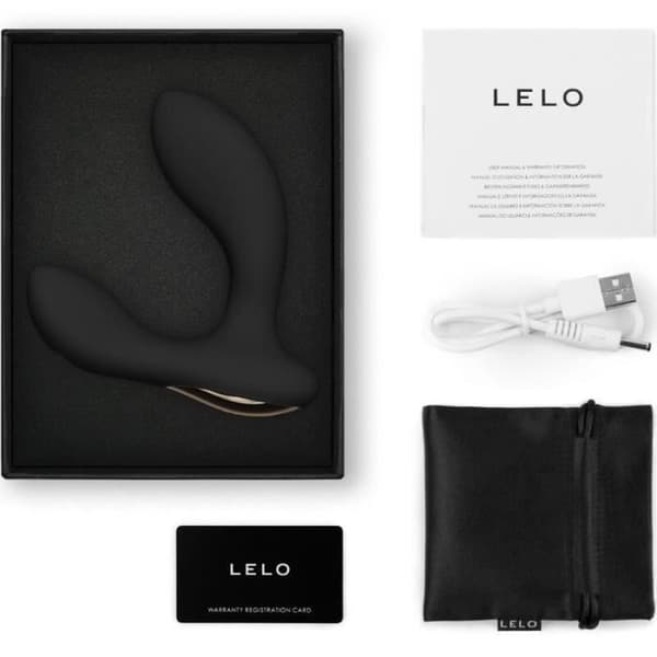 Prostatamassör - LELO - HUGO 2 - Svart - Ansluten - 16 njutningslägen