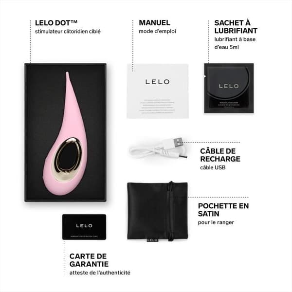 Klitorisstimulator - LELO - DOT - Rosa - 8 lägen - Elliptisk rörelse